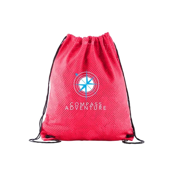 Sports Jersey Mesh Drawstring Bag - Sports Jersey Mesh Drawstring Bag - Image 2 of 3