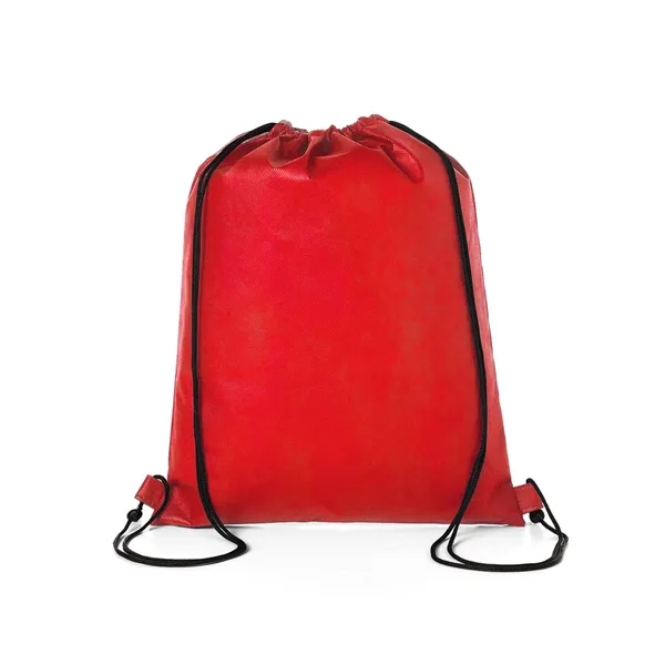 Hexagon Pattern Non-Woven Drawstring Backpack - Hexagon Pattern Non-Woven Drawstring Backpack - Image 1 of 3