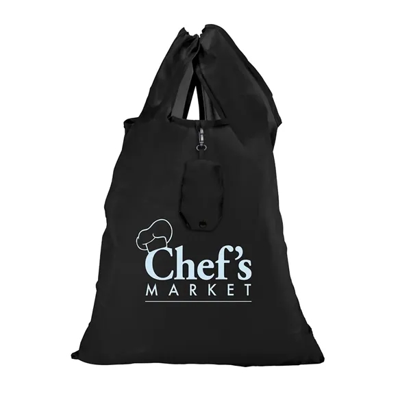 Polyester Folding Grocery Tote Bag - Polyester Folding Grocery Tote Bag - Image 2 of 5