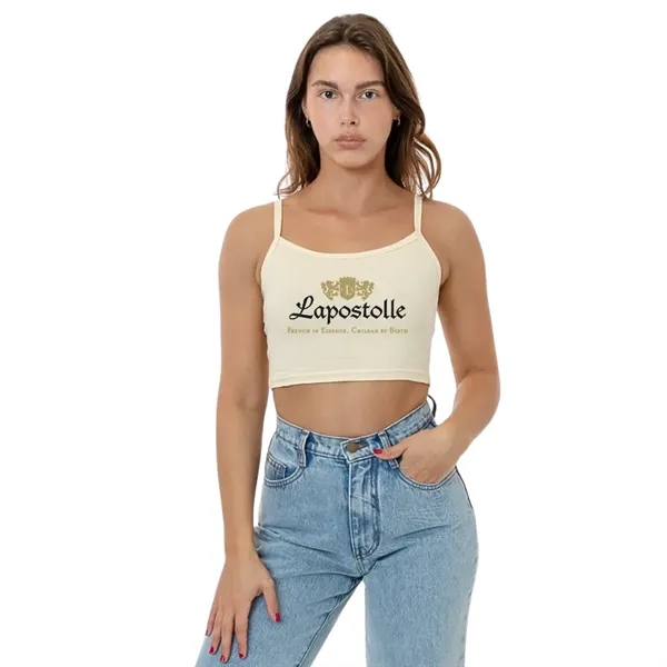 Baby Rib Spaghetti Crop Tank - Baby Rib Spaghetti Crop Tank - Image 0 of 6