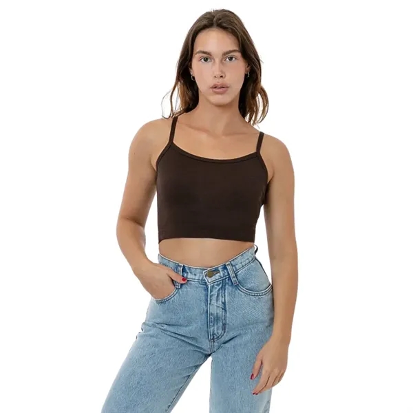 Baby Rib Spaghetti Crop Tank - Baby Rib Spaghetti Crop Tank - Image 6 of 6