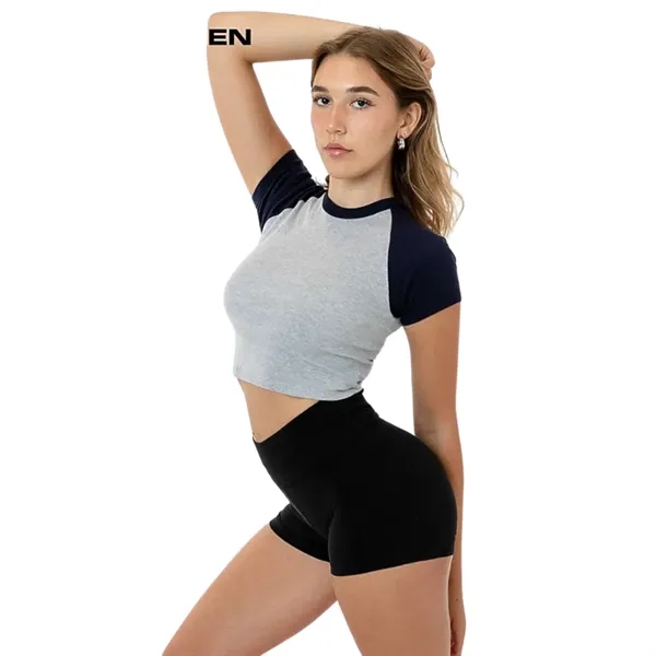 Baby Rib Short Sleeve Raglan - Baby Rib Short Sleeve Raglan - Image 6 of 13