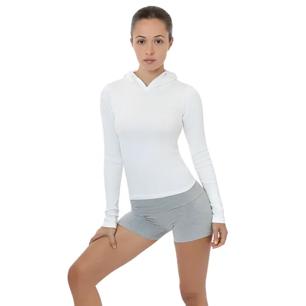 Baby Rib Long Sleeve Hoodie - Baby Rib Long Sleeve Hoodie - Image 1 of 5