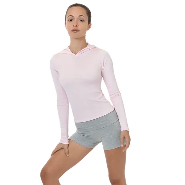 Baby Rib Long Sleeve Hoodie - Baby Rib Long Sleeve Hoodie - Image 2 of 5