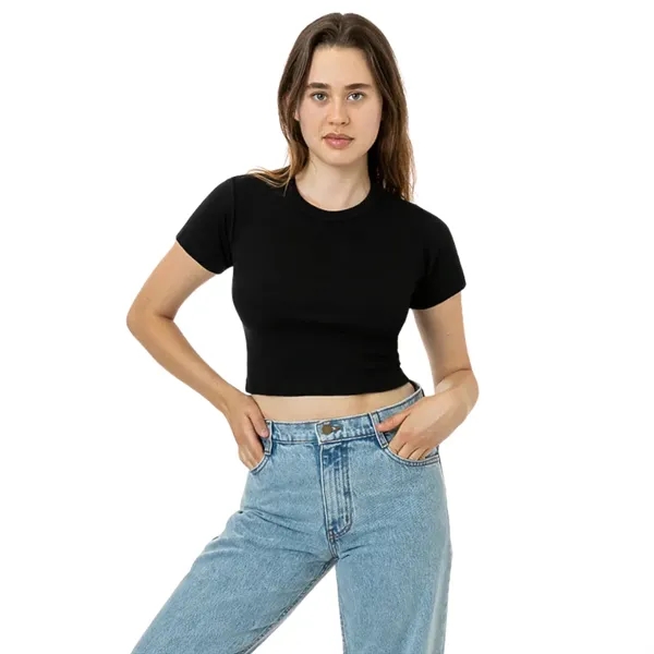 Baby Rib Short Sleeve Crop Tee - Baby Rib Short Sleeve Crop Tee - Image 5 of 5