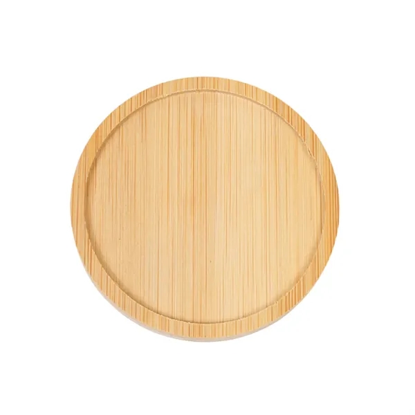 3.75" Round Bamboo Coaster/Saucer - 3.75" Round Bamboo Coaster/Saucer - Image 1 of 1
