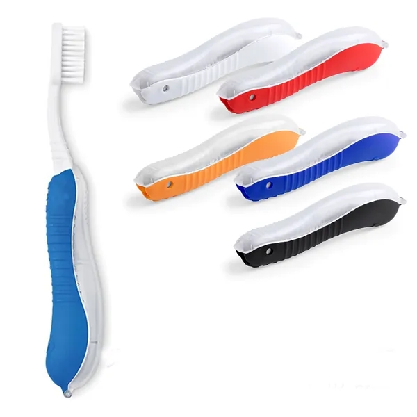 Folding Travel Youth Easy Grip Toothbrushes - Folding Travel Youth Easy Grip Toothbrushes - Image 0 of 2