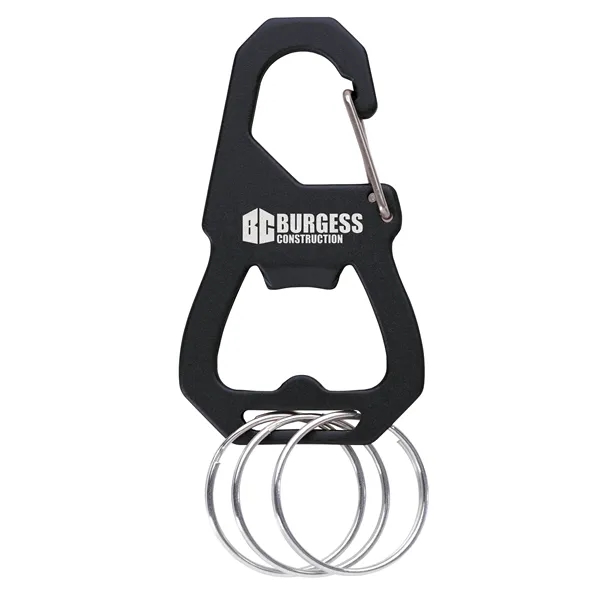 3 Keyring Carabiner with Bottle Opener - 3 Keyring Carabiner with Bottle Opener - Image 6 of 8