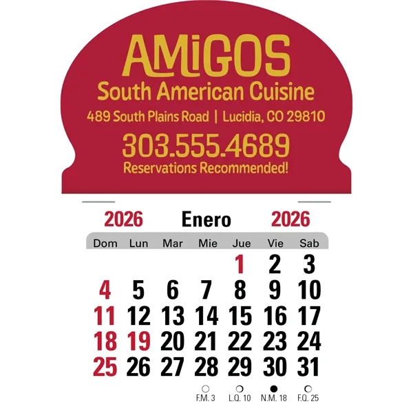 Triumph® Calendars Press-N-Stick Spanish Calendar - Triumph® Calendars Press-N-Stick Spanish Calendar - Image 2 of 7