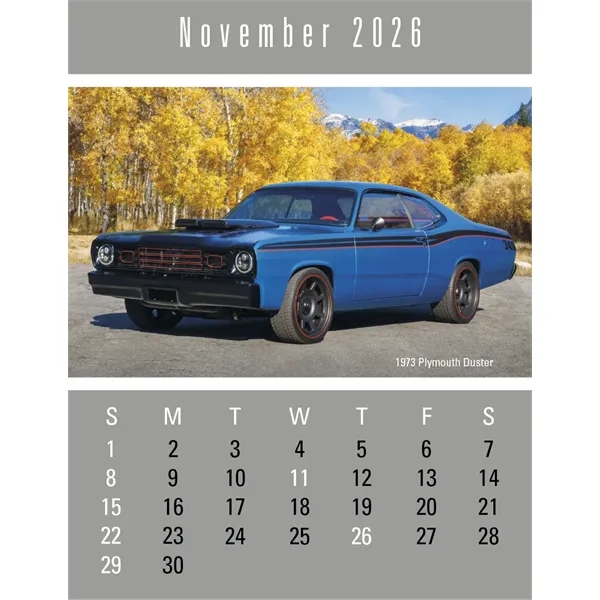 Triumph® Calendars Press-N-Stick Cruisin' Cars Calendar - Triumph® Calendars Press-N-Stick Cruisin' Cars Calendar - Image 19 of 20