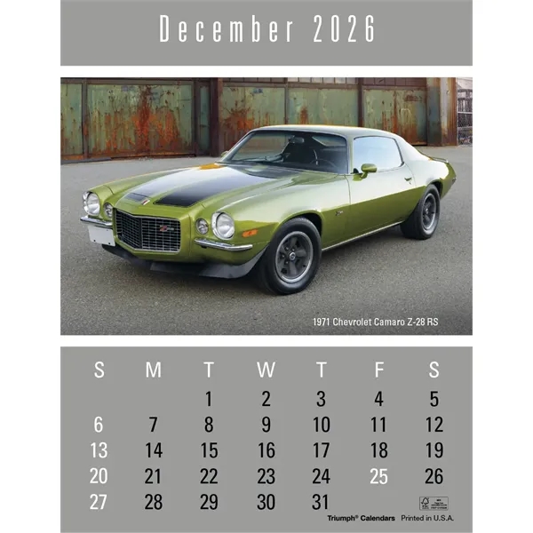 Triumph® Calendars Press-N-Stick Cruisin' Cars Calendar - Triumph® Calendars Press-N-Stick Cruisin' Cars Calendar - Image 20 of 20