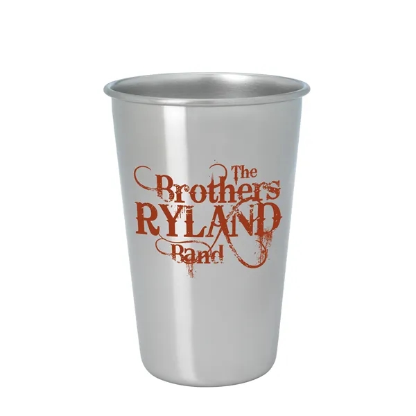 Stainless Pint Glass - 16 oz. - Stainless Pint Glass - 16 oz. - Image 3 of 3