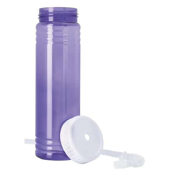 Garyline® Slim Fit Water Bottle With Straw Lid - 24 oz. - Garyline® Slim Fit Water Bottle With Straw Lid - 24 oz. - Image 18 of 35