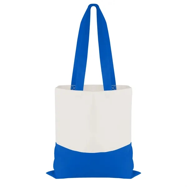 Good Value™ Cotton Colored Accent Flat Tote - Good Value™ Cotton Colored Accent Flat Tote - Image 10 of 17