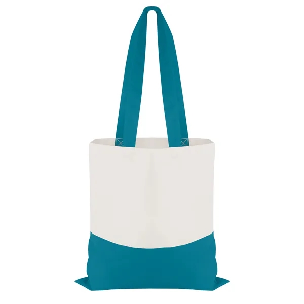 Good Value™ Cotton Colored Accent Flat Tote - Good Value™ Cotton Colored Accent Flat Tote - Image 11 of 17