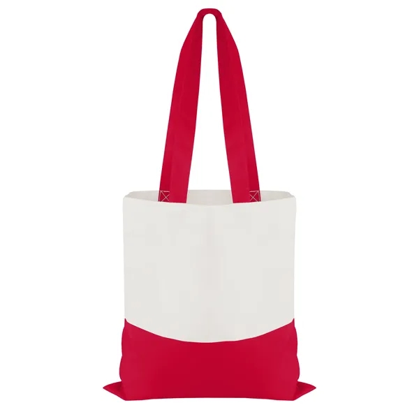 Good Value™ Cotton Colored Accent Flat Tote - Good Value™ Cotton Colored Accent Flat Tote - Image 15 of 17