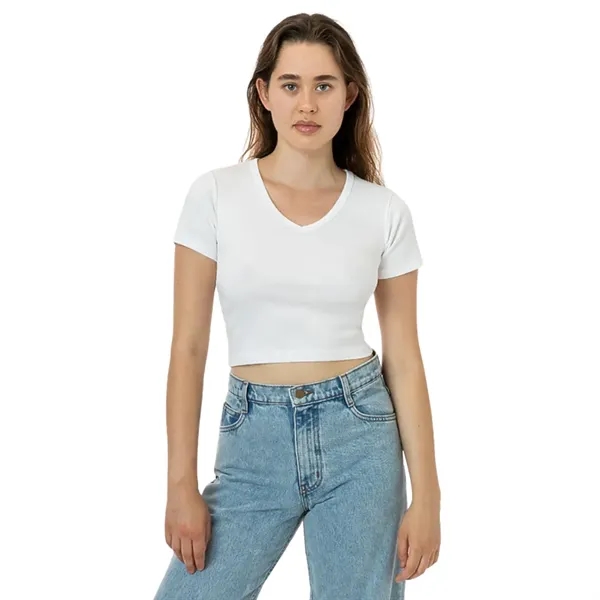 Baby Rib Short Sleeve V-Neck - Baby Rib Short Sleeve V-Neck - Image 5 of 7