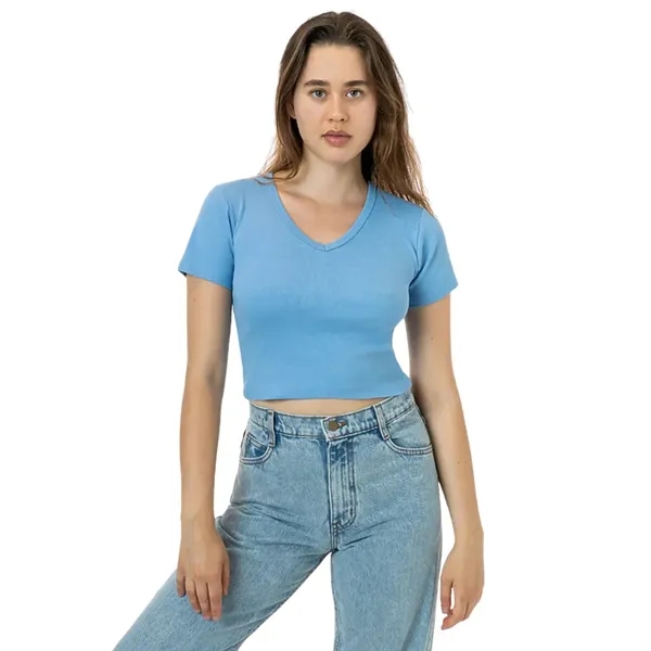 Baby Rib Short Sleeve V-Neck - Baby Rib Short Sleeve V-Neck - Image 6 of 7