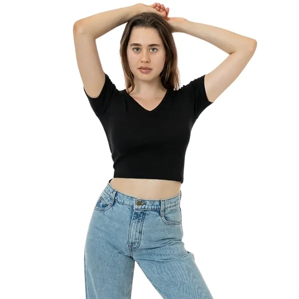 Baby Rib Short Sleeve V-Neck - Baby Rib Short Sleeve V-Neck - Image 7 of 7