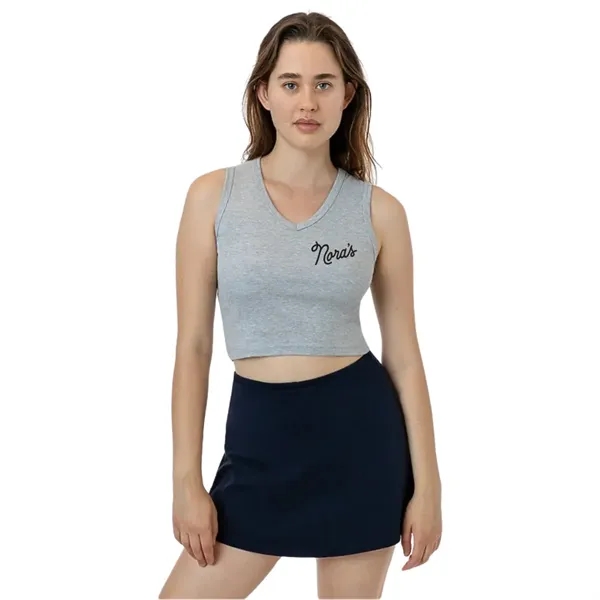 Baby Rib Sleeveless V-Neck Crop - Baby Rib Sleeveless V-Neck Crop - Image 0 of 7