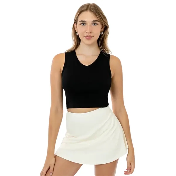 Baby Rib Sleeveless V-Neck Crop - Baby Rib Sleeveless V-Neck Crop - Image 4 of 7