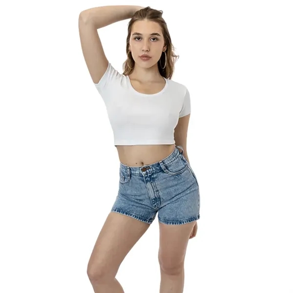 Baby Rib Scoopneck Crop Top - Baby Rib Scoopneck Crop Top - Image 1 of 7