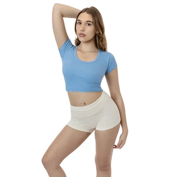 Baby Rib Scoopneck Crop Top - Baby Rib Scoopneck Crop Top - Image 2 of 7