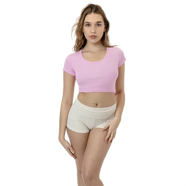 Baby Rib Scoopneck Crop Top - Baby Rib Scoopneck Crop Top - Image 3 of 7
