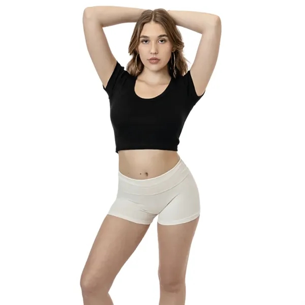 Baby Rib Scoopneck Crop Top - Baby Rib Scoopneck Crop Top - Image 4 of 7