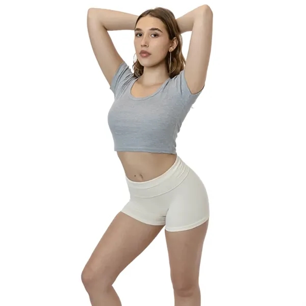 Baby Rib Scoopneck Crop Top - Baby Rib Scoopneck Crop Top - Image 6 of 7