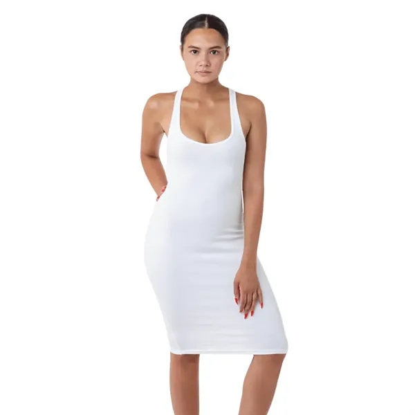 Heavy Cotton Spandex 2x1 Rib Racerback Dress - Heavy Cotton Spandex 2x1 Rib Racerback Dress - Image 1 of 3