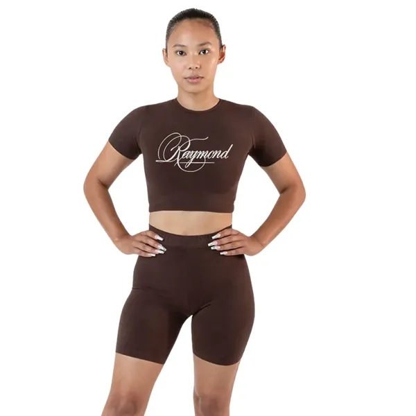 Cotton Spandex Crew Crop Top - Cotton Spandex Crew Crop Top - Image 0 of 16