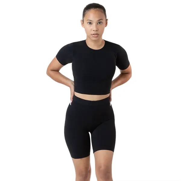 Cotton Spandex Crew Crop Top - Cotton Spandex Crew Crop Top - Image 2 of 16