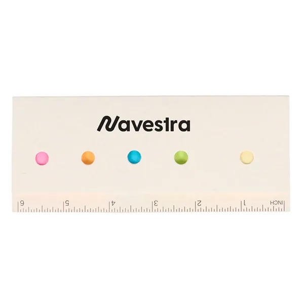 Recycled Milk Carton Sticky Notes & Ruler Pad - Recycled Milk Carton Sticky Notes & Ruler Pad - Image 0 of 6