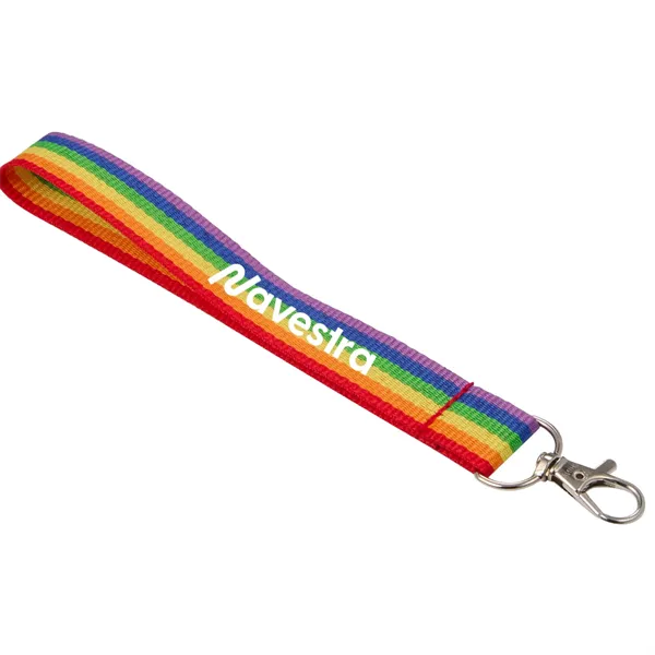Recycled Rainbow Wrist Lanyard - Recycled Rainbow Wrist Lanyard - Image 0 of 4