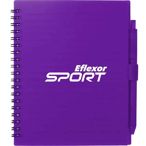 FSC® Recycled 5.5'' x 7'' Spiral Notebook w/ RPET Pe - FSC® Recycled 5.5'' x 7'' Spiral Notebook w/ RPET Pe - Image 0 of 0