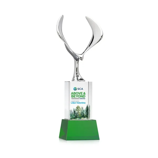 Maverick Eagle VividPrint™ Award on Belcroft Base - Green