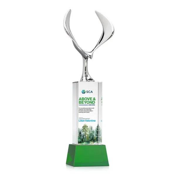 Maverick Eagle VividPrint™ Award on Belcroft Base - Green
