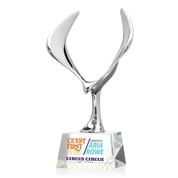 Maverick Eagle VividPrint™ Award on Robson Base - Clear