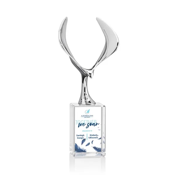 Maverick Eagle VividPrint™ Award on Lexington Base - Clear