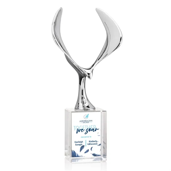 Maverick Eagle VividPrint™ Award on Lexington Base - Clear