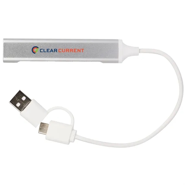 Aluminum 4-Port USB-A and C Hub