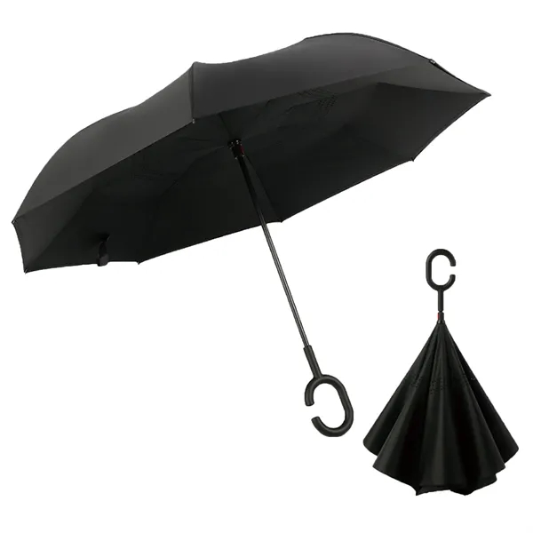 Custom Hands-Free Double Layer Inverted Umbrella