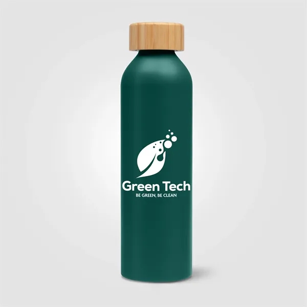 Eden - 20 oz. Aluminum Water Bottle with Bamboo Lid - Eden - 20 oz. Aluminum Water Bottle with Bamboo Lid - Image 1 of 5