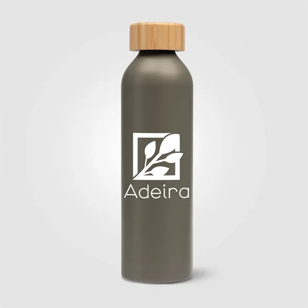 Eden - 20 oz. Aluminum Water Bottle with Bamboo Lid - Eden - 20 oz. Aluminum Water Bottle with Bamboo Lid - Image 2 of 5