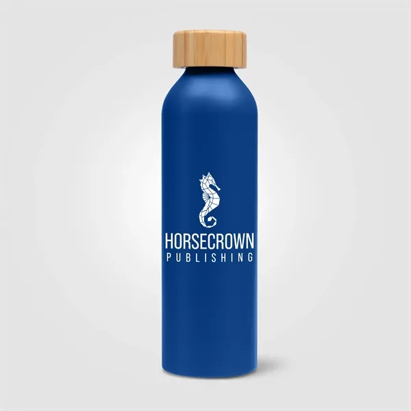 Eden - 20 oz. Aluminum Water Bottle with Bamboo Lid - Eden - 20 oz. Aluminum Water Bottle with Bamboo Lid - Image 3 of 5