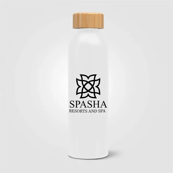Eden - 20 oz. Aluminum Water Bottle with Bamboo Lid - Eden - 20 oz. Aluminum Water Bottle with Bamboo Lid - Image 5 of 5