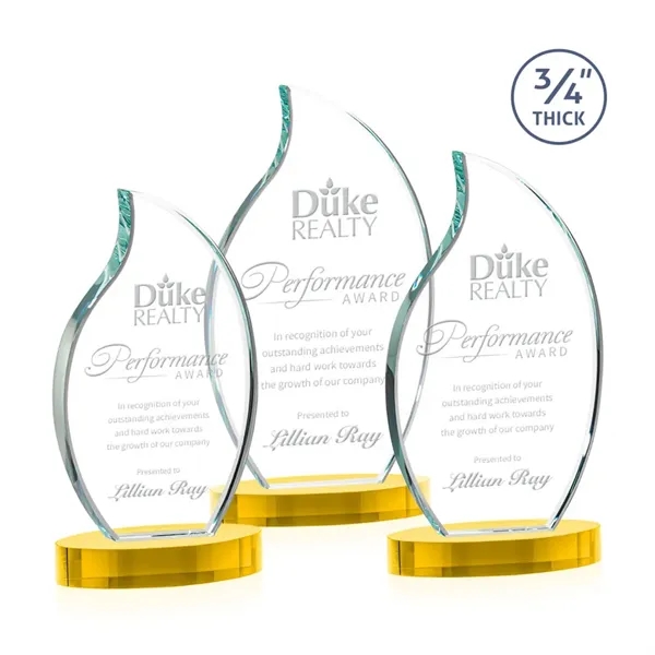 Croydon Flame Award on Alberton Base - Gold