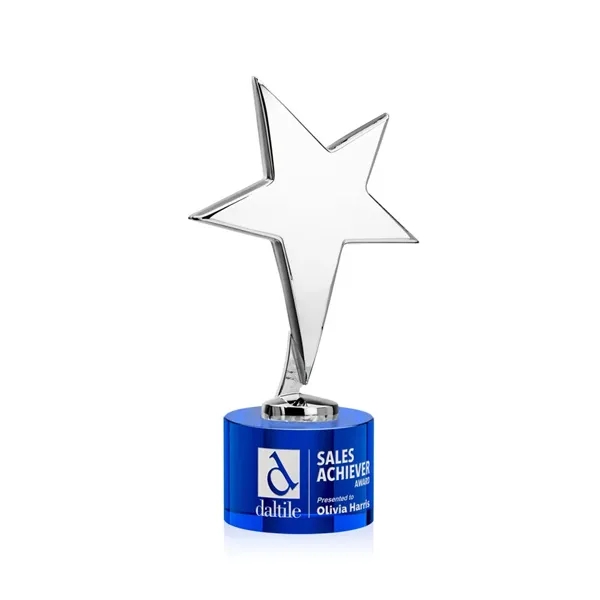 Tuscany Chrome Star on Marvel Base - Blue