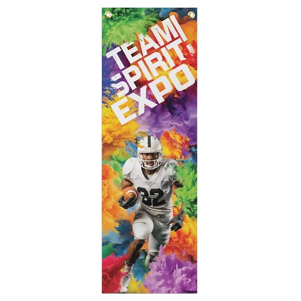 5Wx120L- Badge Satin Banner - Sublimation